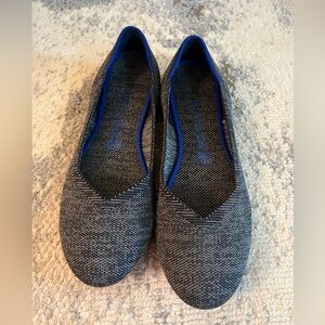 Rothy's Gray Flats with Knit Texture and Cushioned Comfort